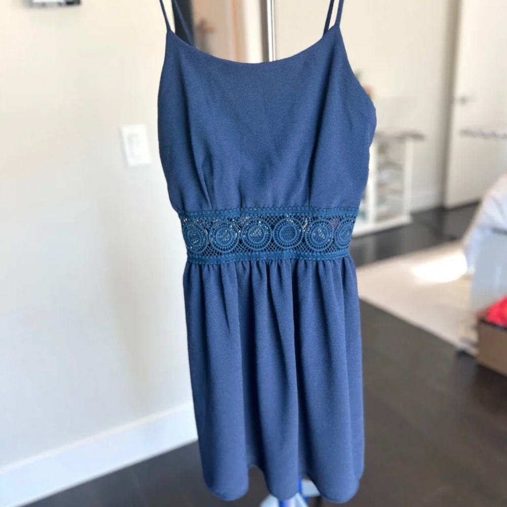 Navy Blue Dainty Hooligan Summer Dress